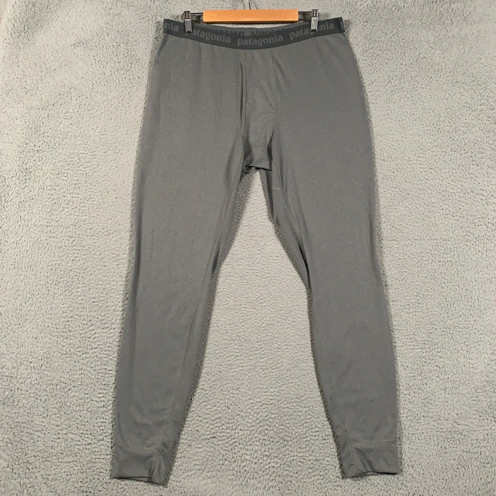 Patagonia Capilene Thermal Weight Bottoms Mens XL Gray Base Layer Leggings Pants